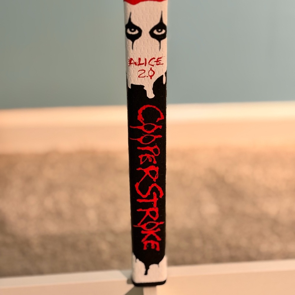 Gothic Black and Red Painted Book Spine